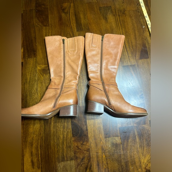 Naturalizer Demetria Tall Brown Leather Boots Women’s Size 8.5 - Picture 8 of 10